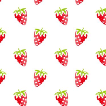 Pola ilustrasi buah stroberi wanita-ramah merah iPhone6s / iPhone6 Wallpaper