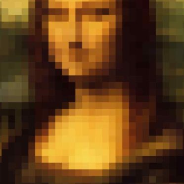 Mona Lisa gambar mosaik iPhone6s / iPhone6 Wallpaper