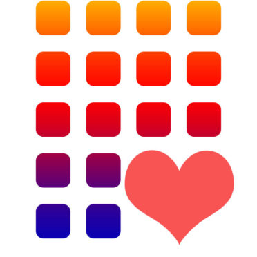Jantung rak berwarna-warni iPhone6s / iPhone6 Wallpaper