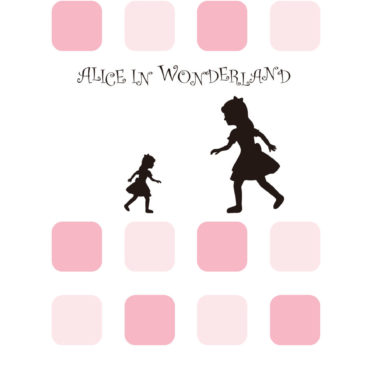 ﾠrak merah muda Alice untuk anak perempuan iPhone6s / iPhone6 Wallpaper