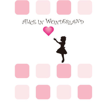 ﾠHati rak merah muda Alice Perempuan iPhone6s / iPhone6 Wallpaper