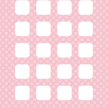 Pola bunga gadis merah muda dan wanita untuk rak iPhone6s / iPhone6 Wallpaper