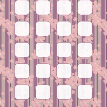 ilustrasi pola bunga rak ungu iPhone6s / iPhone6 Wallpaper