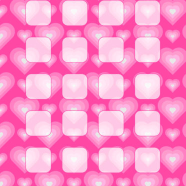 Jantung pola Persik anak perempuan dan wanita untuk rak iPhone6s / iPhone6 Wallpaper