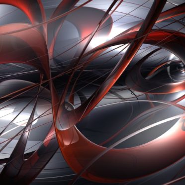 Pola merah dan hitam Ilustrasi 3D Keren iPhone6s / iPhone6 Wallpaper
