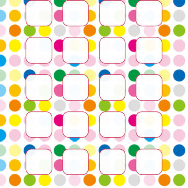 Polka dot pola rak berwarna-warni untuk anak perempuan iPhone6s / iPhone6 Wallpaper