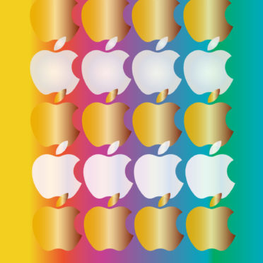 rak emas berwarna-warni dan apel perak iPhone6s / iPhone6 Wallpaper
