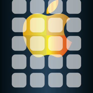 rak apple keren oranye biru iPhone6s / iPhone6 Wallpaper