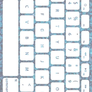 Keyboard daun putih pucat iPhone6s / iPhone6 Wallpaper