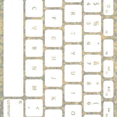 Keyboard daun putih kekuningan iPhone6s / iPhone6 Wallpaper