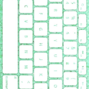 Keyboard Biru-hijau putih iPhone6s / iPhone6 Wallpaper