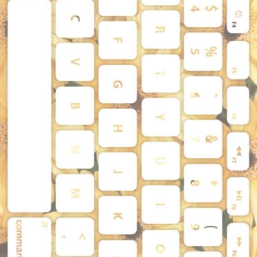 Keyboard bunga putih kekuningan iPhone6s / iPhone6 Wallpaper