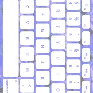 Keyboard bunga Biru pucat Putih iPhone6s / iPhone6 Wallpaper