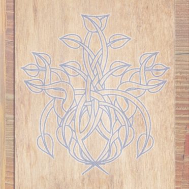 daun biji-bijian kayu Coklat Biru Ungu iPhone6s / iPhone6 Wallpaper
