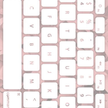 Keyboard daun oranye putih iPhone6s / iPhone6 Wallpaper