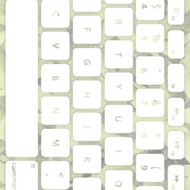 Keyboard daun Kuning-hijau putih iPhone6s / iPhone6 Wallpaper