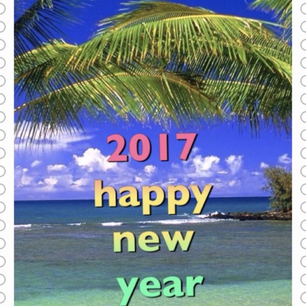 Tahun Baru Tropis iPhone6s Plus / iPhone6 Plus Wallpaper