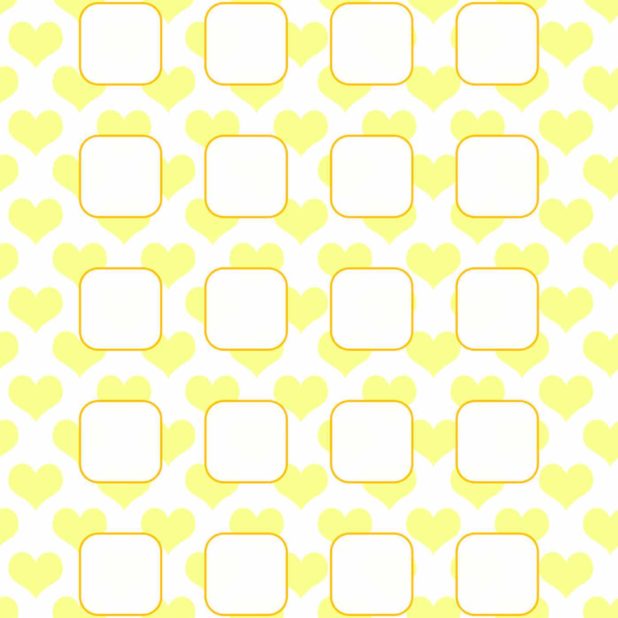 Pola jantung rak kuning untuk wanita iPhone6s Plus / iPhone6 Plus Wallpaper