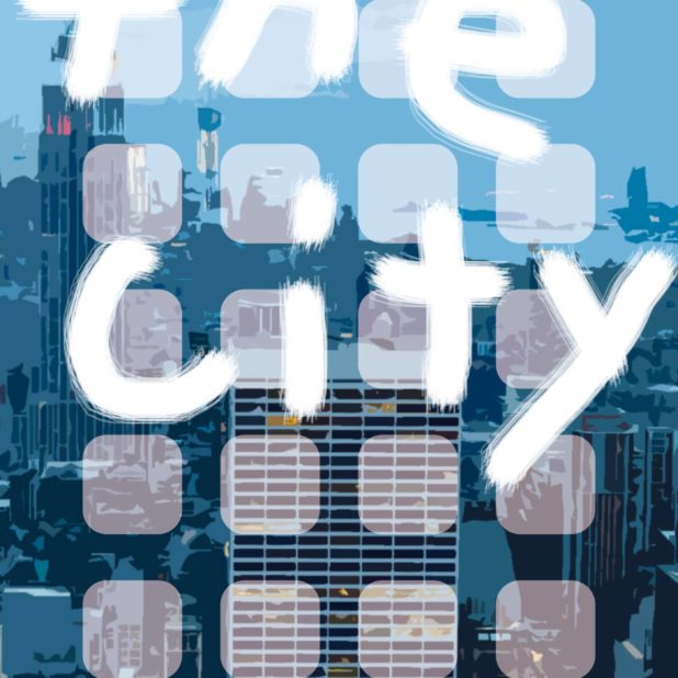 biru pemandangan illustrations the city rak iPhone6s Plus / iPhone6 Plus Wallpaper