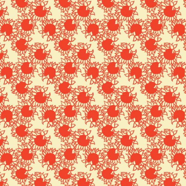 Pola bunga matahari perempuan-ramah merah iPhone6s Plus / iPhone6 Plus Wallpaper