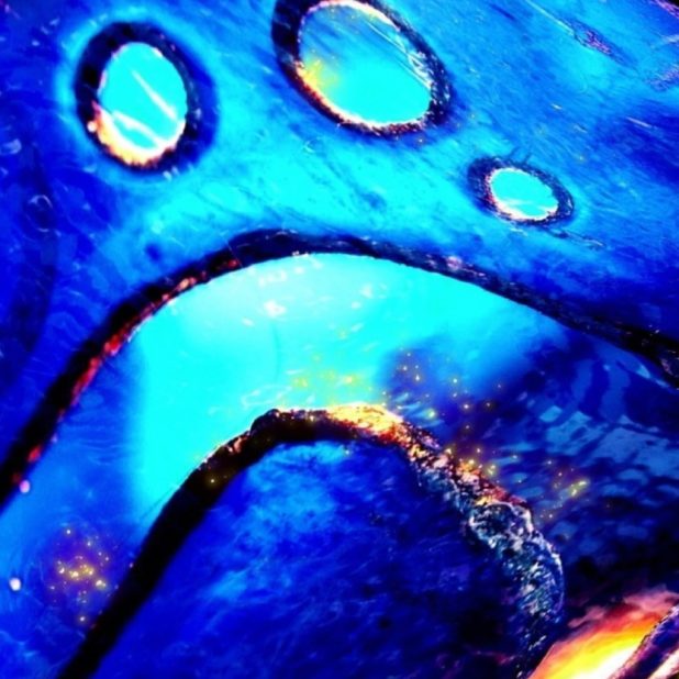 api biru dingin iPhone6s Plus / iPhone6 Plus Wallpaper