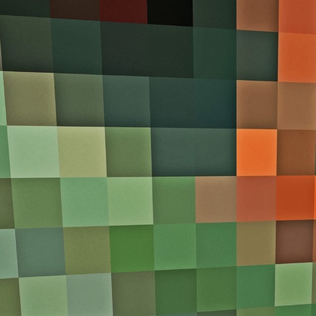 Pola hijau oranye iPhone6s Plus / iPhone6 Plus Wallpaper