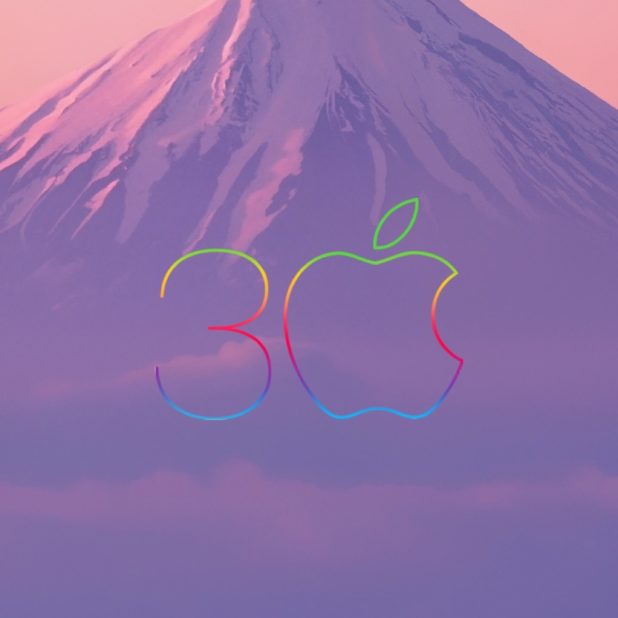 apple pemandanganPegunungan ungu iPhone6s Plus / iPhone6 Plus Wallpaper