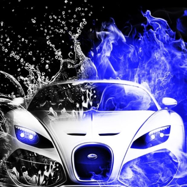 Mobil-mobil Keren air biru hitam-putih iPhone6s Plus / iPhone6 Plus Wallpaper