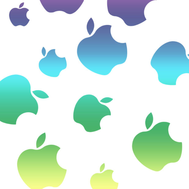 Apel yang berwarna-warni lucu iPhone6s Plus / iPhone6 Plus Wallpaper