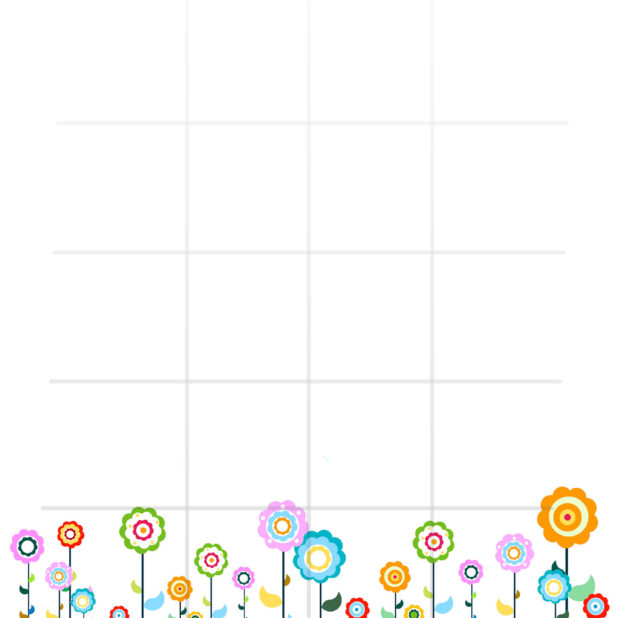 Pola gadis ilustrasi bunga dan wanita untuk rak hijau berwarna-warni iPhone6s Plus / iPhone6 Plus Wallpaper