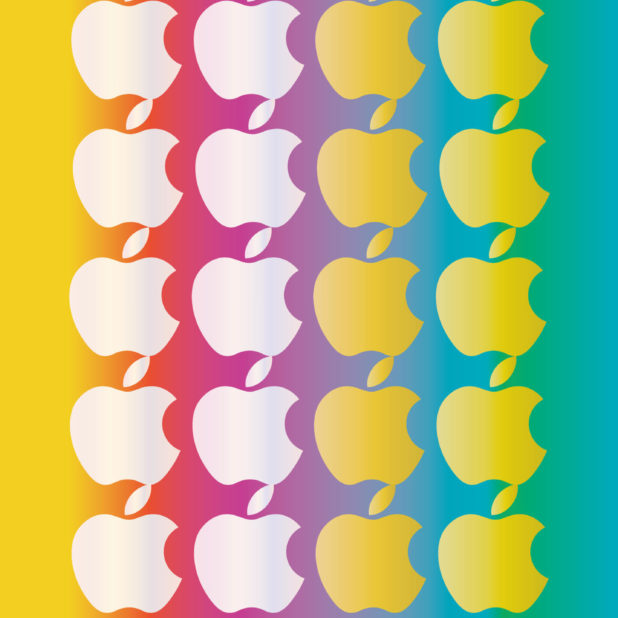 Keren rak apel berwarna-warni iPhone6s Plus / iPhone6 Plus Wallpaper