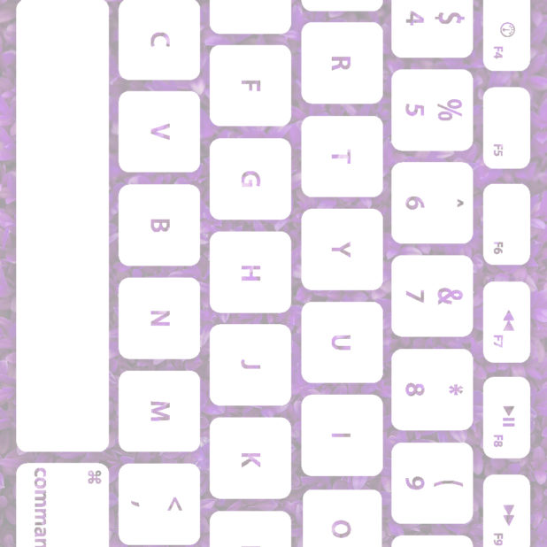 Keyboard daun momo putih iPhone6s Plus / iPhone6 Plus Wallpaper
