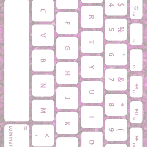 Keyboard daun momo putih iPhone6s Plus / iPhone6 Plus Wallpaper