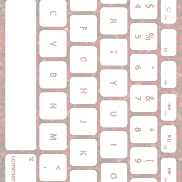 Keyboard daun Merah Putih iPhone6s Plus / iPhone6 Plus Wallpaper