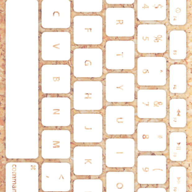 Keyboard putih kekuningan iPhone6s Plus / iPhone6 Plus Wallpaper