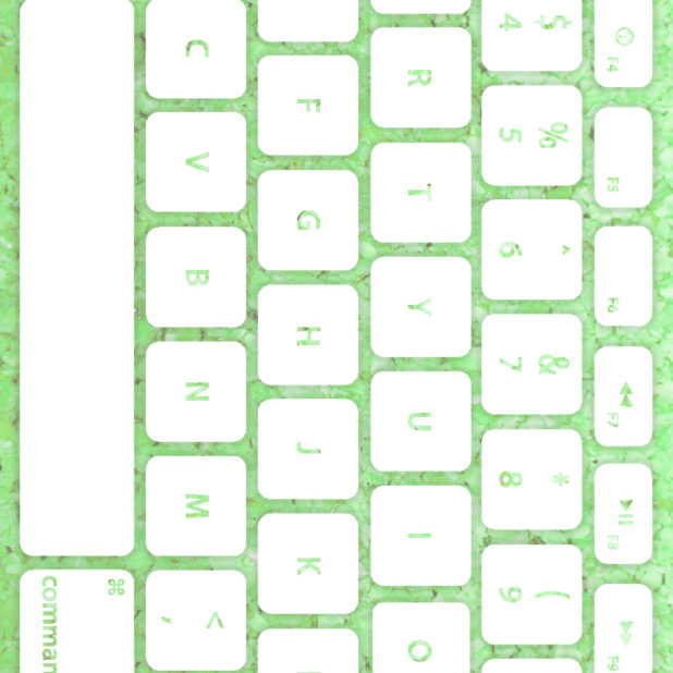 Keyboard hijau putih iPhone6s Plus / iPhone6 Plus Wallpaper