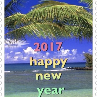 Tahun Baru Tropis iPhone7 Wallpaper