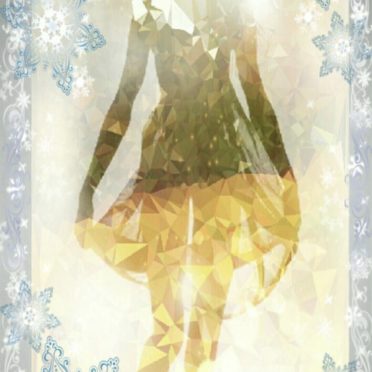 Kristal siluet iPhone7 Wallpaper