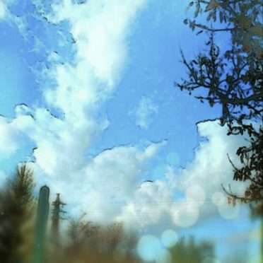 Pemandangan langit biru iPhone7 Wallpaper