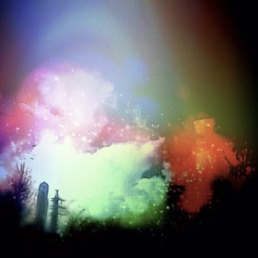 Pemandangan malam asap iPhone7 Wallpaper