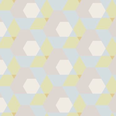 pola geometris kuning Biru iPhone7 Wallpaper