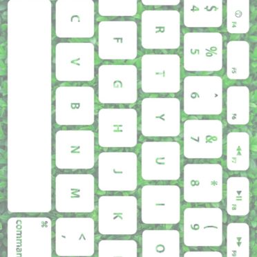daun Keyboard hijau putih iPhone7 Wallpaper