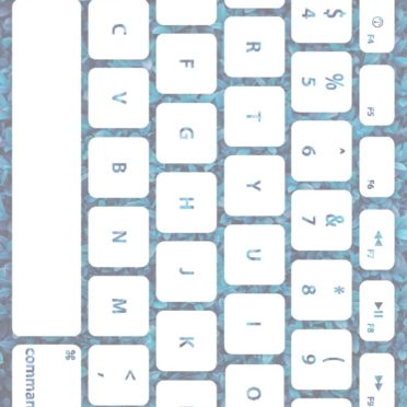Keyboard daun putih pucat iPhone7 Wallpaper