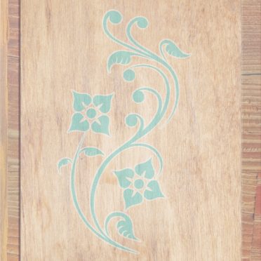 daun biji-bijian kayu Coklat Biru iPhone7 Wallpaper