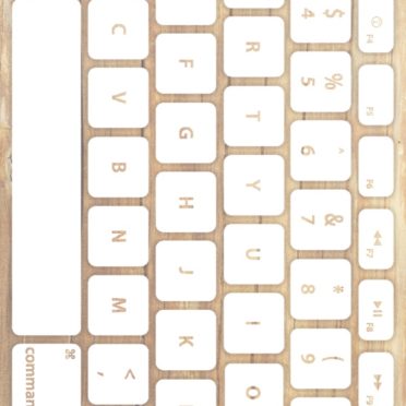 Keyboard tekstur kayu putih kekuningan iPhone7 Wallpaper