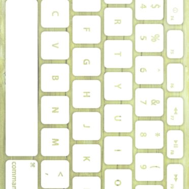 Keyboard tekstur kayu Kuning-hijau putih iPhone7 Wallpaper