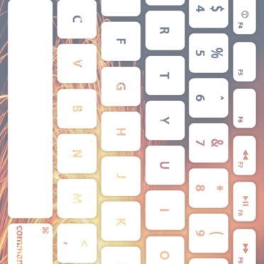 Keyboard putih kekuningan iPhone7 Wallpaper