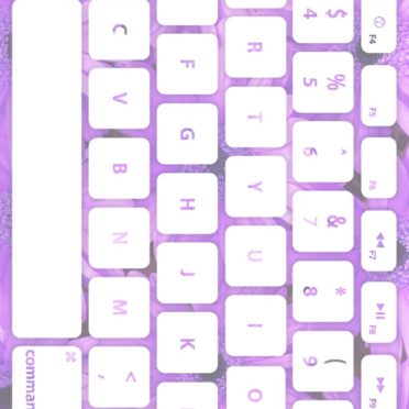 Keyboard bunga ungu putih iPhone7 Wallpaper