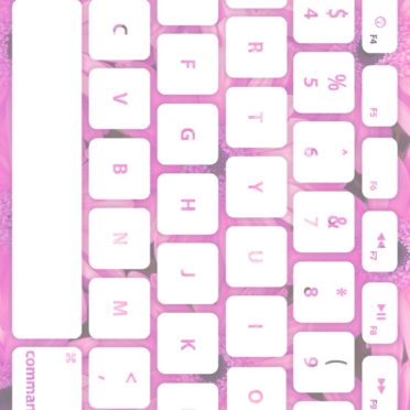 Keyboard bunga momo putih iPhone7 Wallpaper