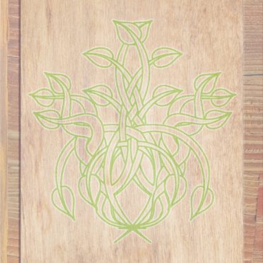 daun biji-bijian kayu Brown hijau iPhone7 Wallpaper